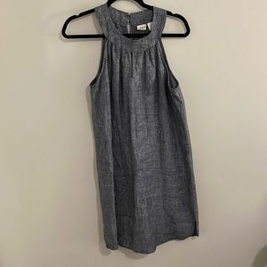 St Tropez West 100% linen denim style dress